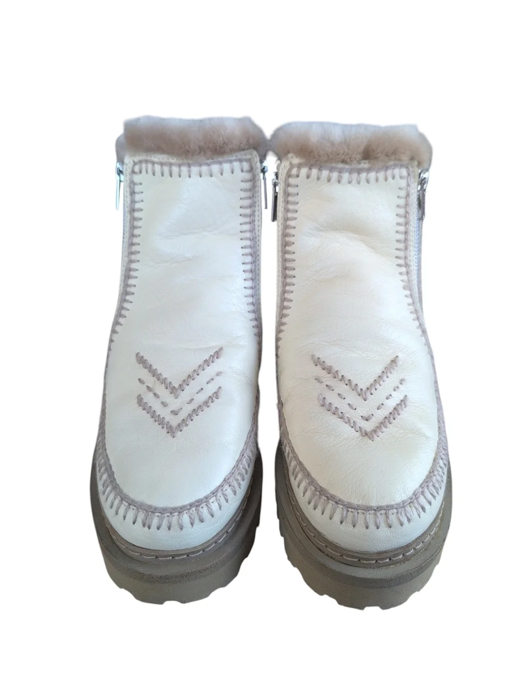 Setsu 3.0. Paisley Ankle Boot Buttermilk Leather Wheat - Picture 3 of 6